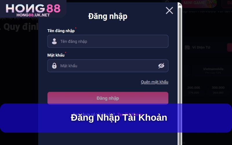 Đăng nhập tài khoản Đăng nhập tài khoản