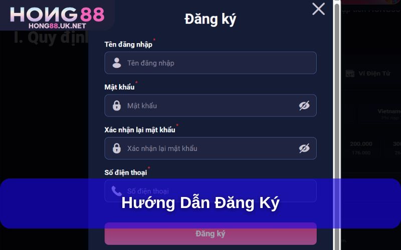 Hướng dẫn đăng ký Hướng dẫn đăng ký