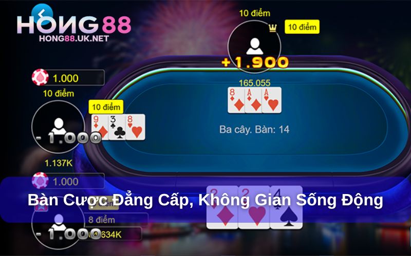 Ba Cây Hong88 - Kinh Nghiệm Chơi Ba Cây Luôn Thắng Lớn 4 Bàn cược hiện đại cùng tính năng nổi bật