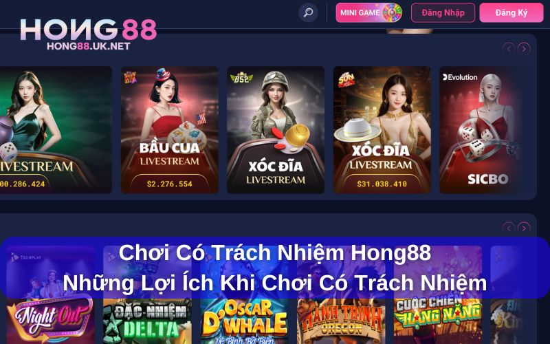 Chơi Có Trách Nhiệm Hong88 - Khuyến Cáo Dành Cho Hội Viên 1 Chơi có trách nhiệm Hong88 mang lại lợi ích gì?