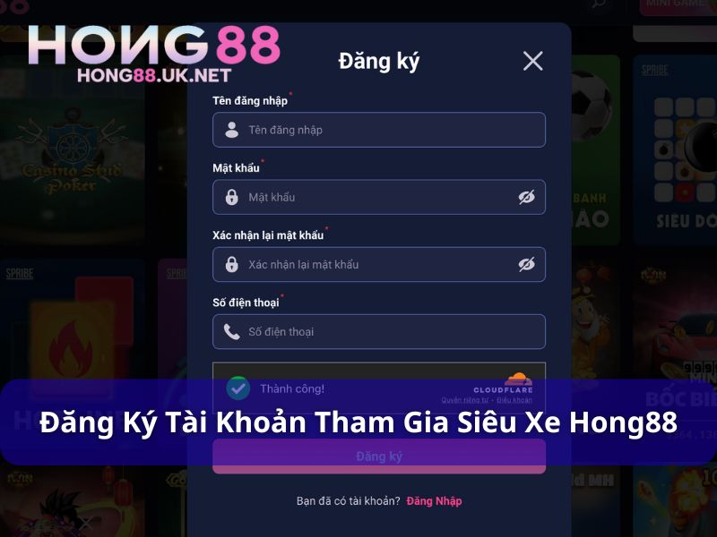 Siêu Xe Hong88 - Lựa Chọn Cho Tín Đồ Yêu Xe 5 Tham gia cược Siêu xe Hong88
