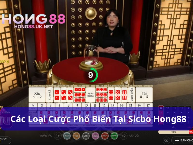 Sicbo Hong88 - Game Tài Xỉu Lắc Xí Ngầu Ăn Lớn 4 Sicbo Hong88 cung cấp nhiều cửa cược
