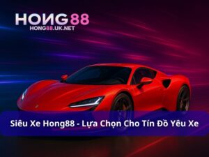 Siêu Xe Hong88 - Lựa Chọn Cho Tín Đồ Yêu Xe
